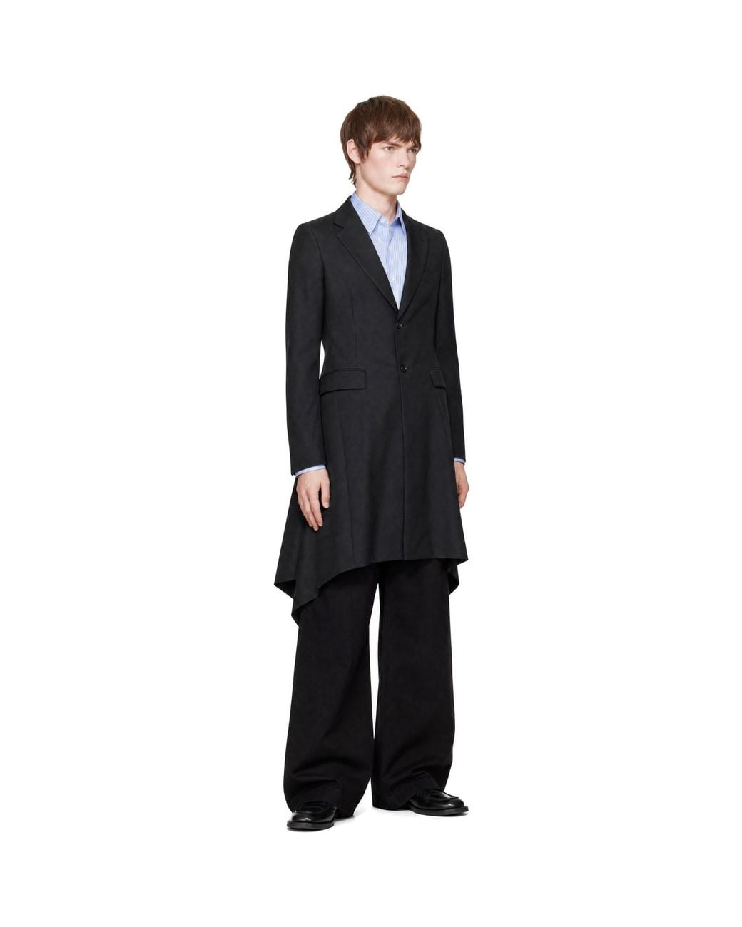 Comme des Garçons Black Dobby Cloth Coat for men