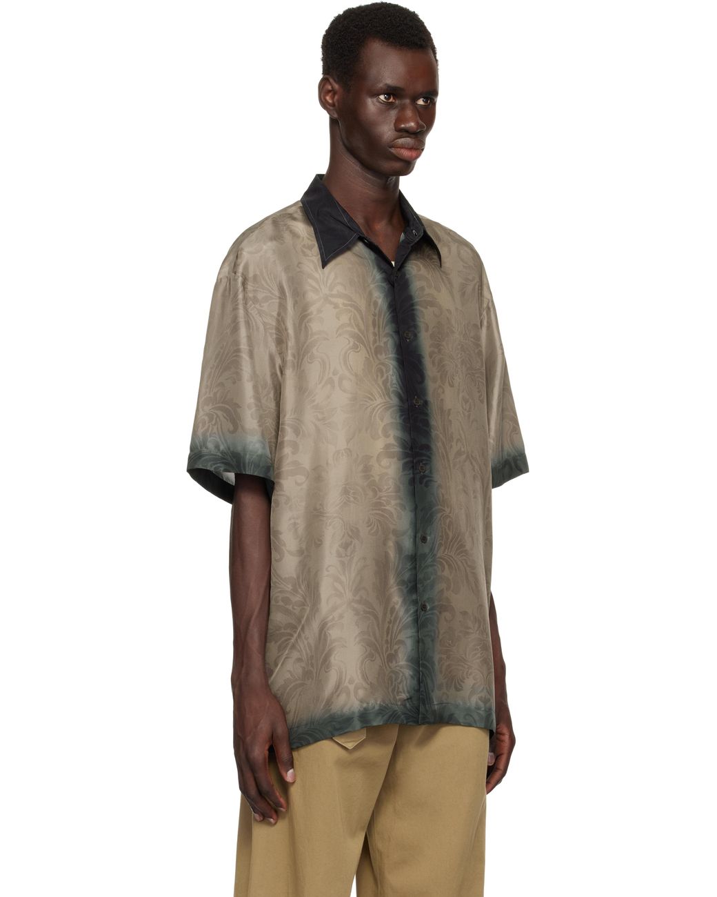 【美品】DRIES VAN NOTEN フロントプリーツ 半袖 シャツ 46 美品】DRIES VAN NOTEN フロントプリーツ 半袖 シャツ 46 - メルカリ