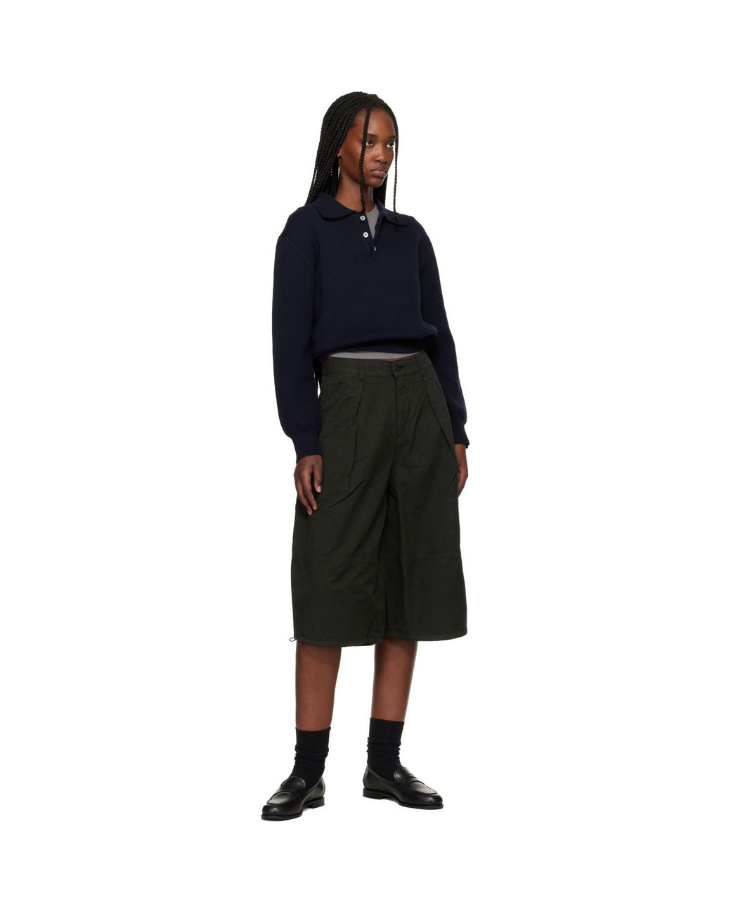 YMC Black Khaki Salba Shorts