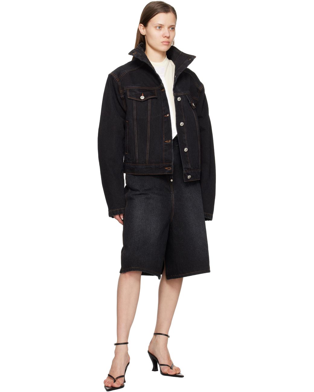 Pushbutton Black Hybrid Regular Skort