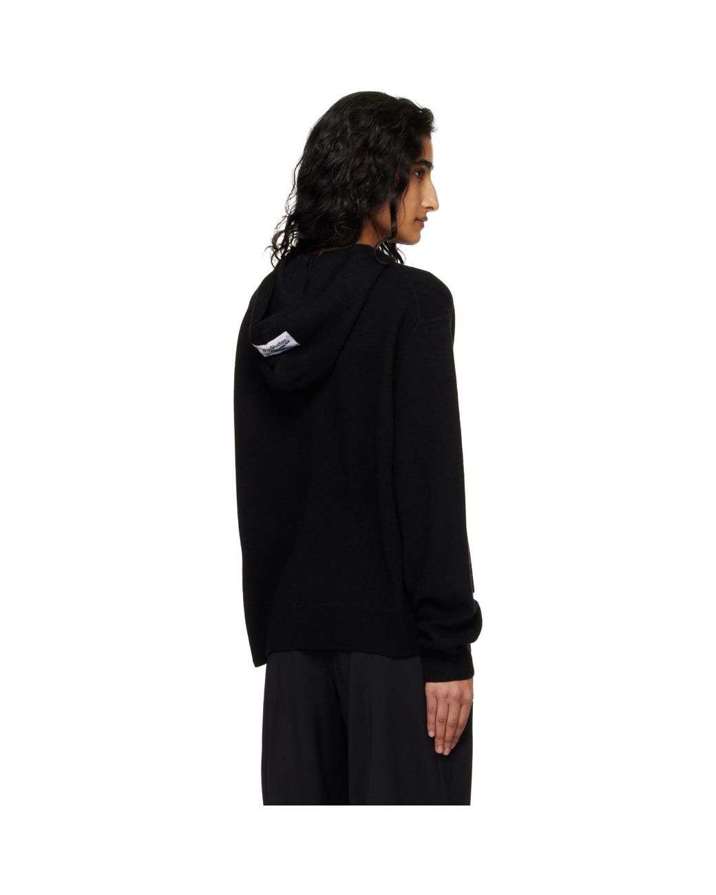 Acne Black Cashmere Hoodie