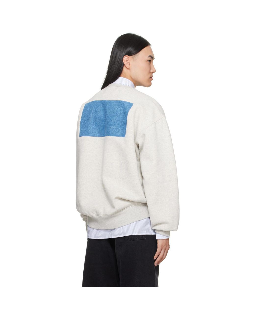 Maison Margiela White 4-Stitch Sweatshirt for men