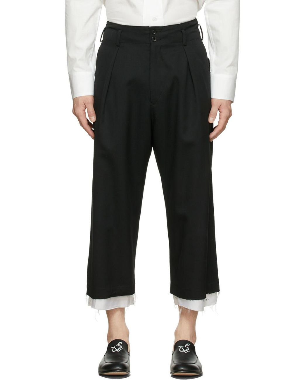 Sulvam Classic Trousers in Black for Men | Lyst