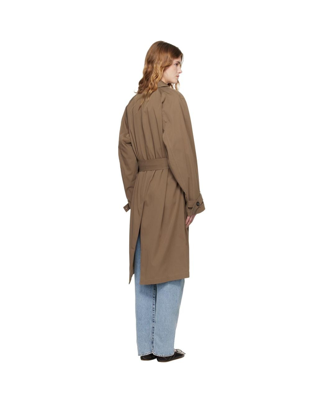 Totême Black Khaki Light Spring Trench Coat