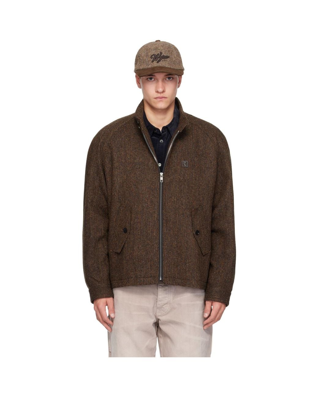 Wooyoungmi Brown Wool Jacket for men