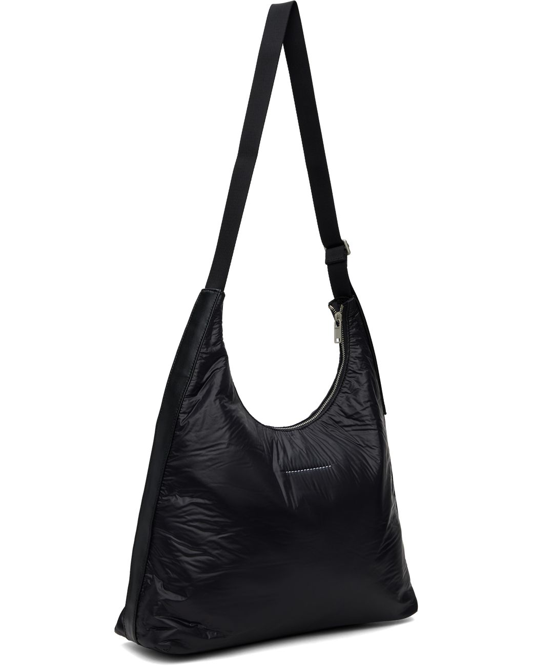 MM6 CRUNCHED トートバッグ ナイロン 黒 SB5ZH0017 MM6 Maison Margiela handbag Crunched Nylon Bag black color