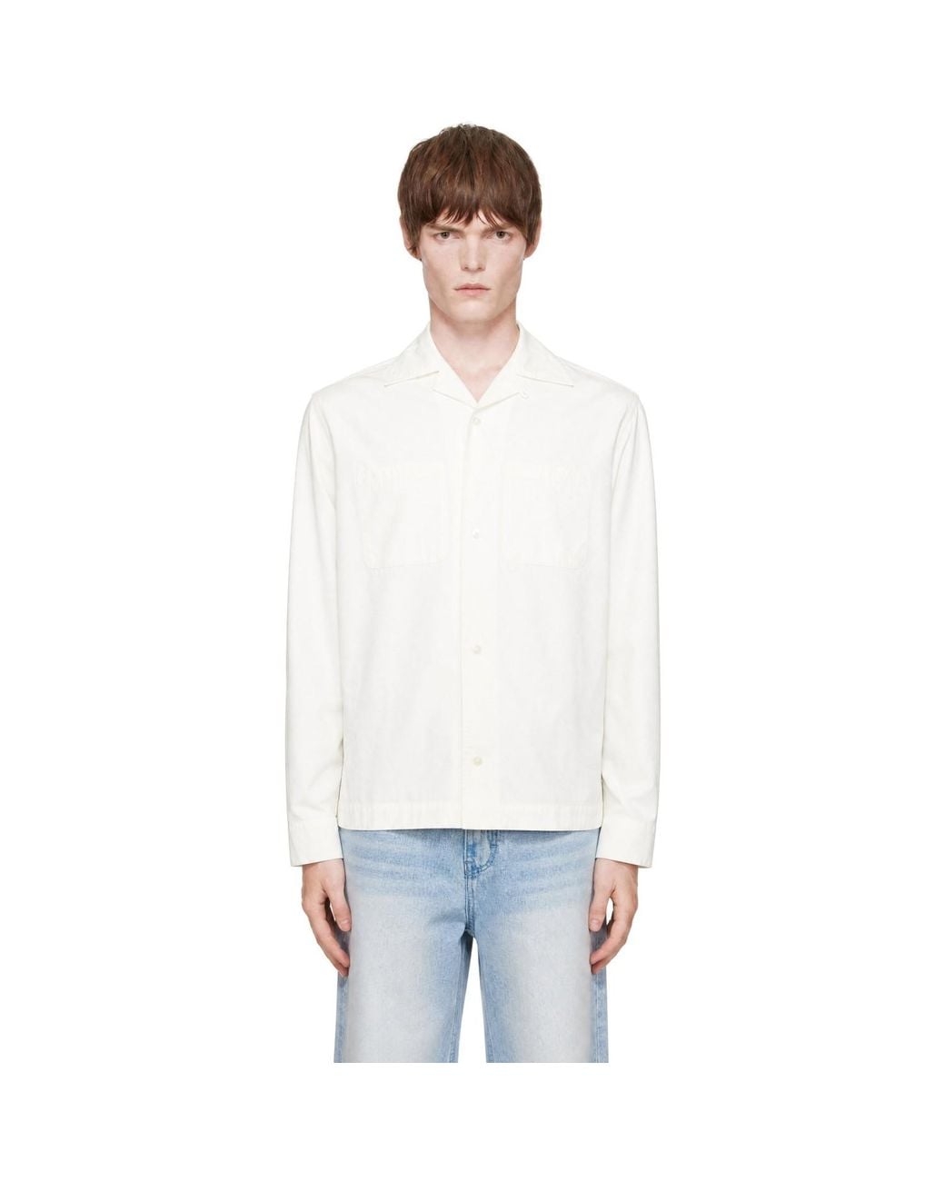 Carter Young White Luis Pyjama Shirt for men