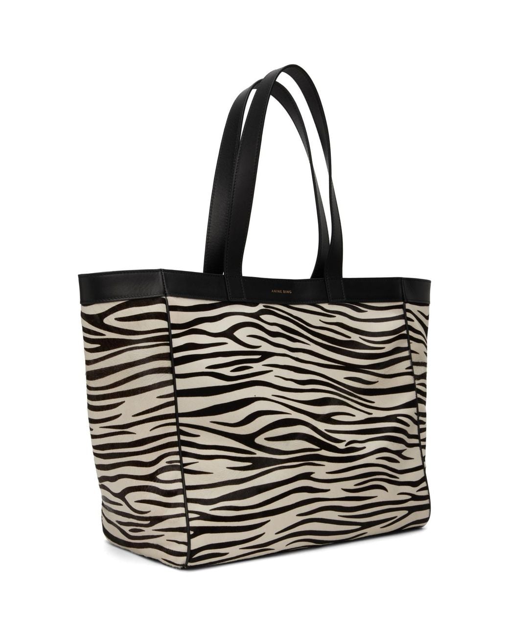 Anine Bing Black Medium Rio Tote