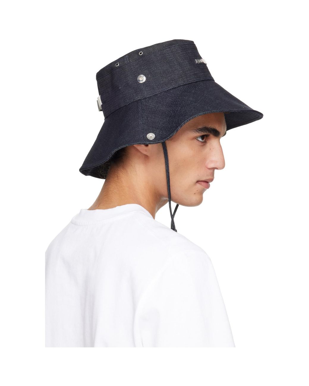 Jacquemus Blue La Croisière 'The De-Nîmes' Denim Bucket Hat for men