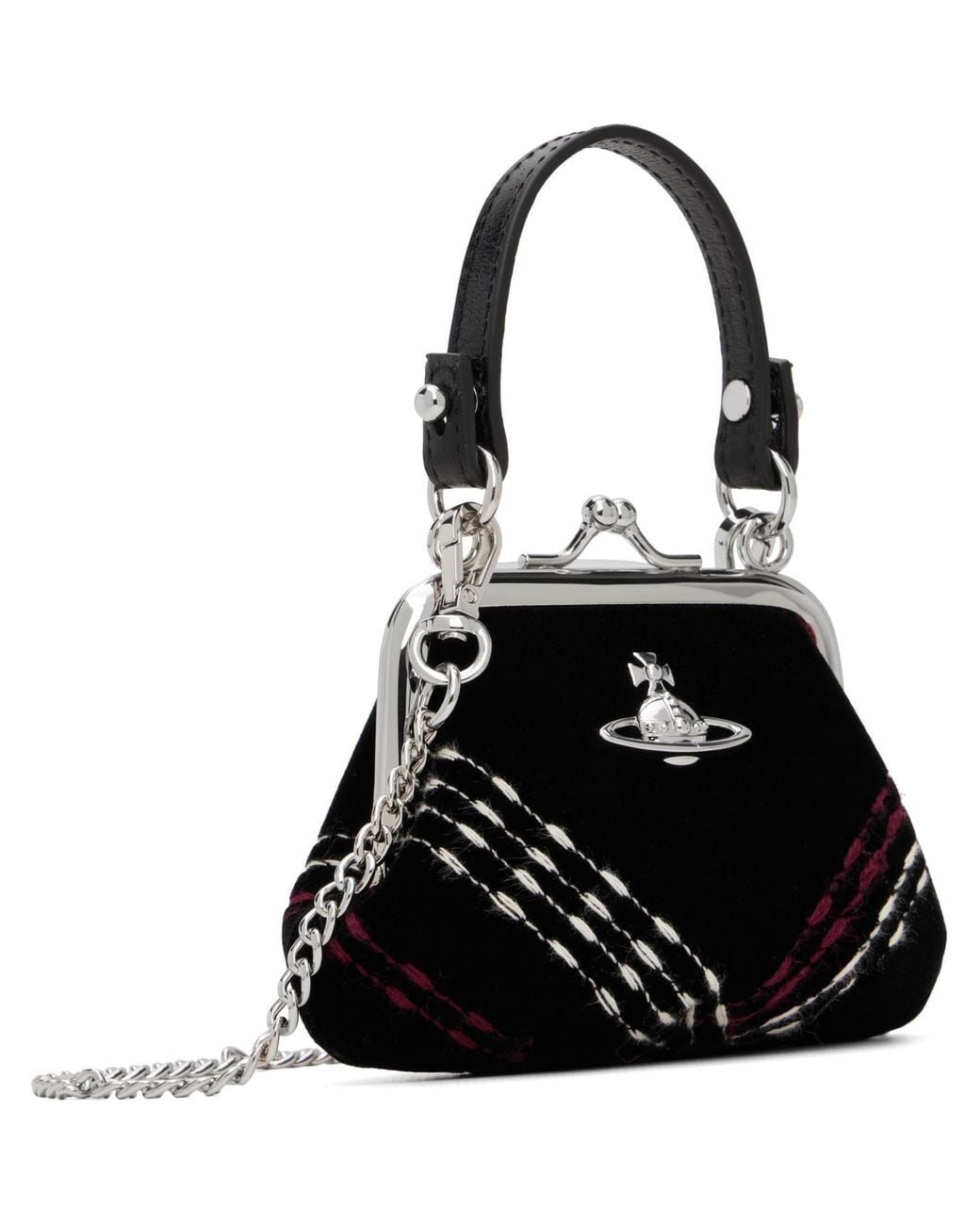 Vivienne Westwood Black Mini 'Granny Frame' Bag