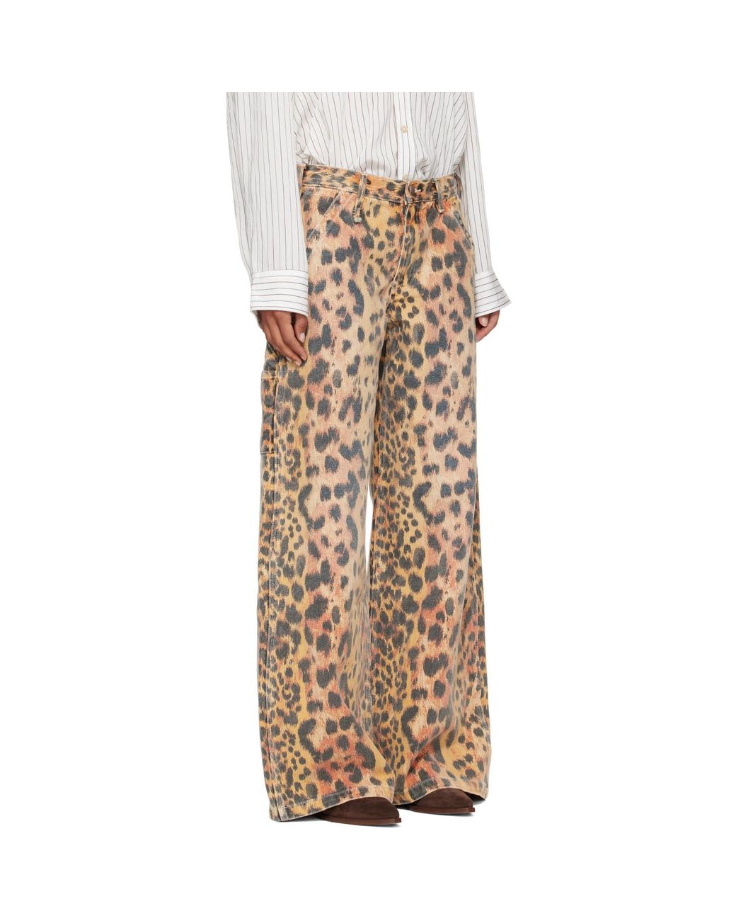 R13 Natural D'Arcy Flare Carpenter Jeans