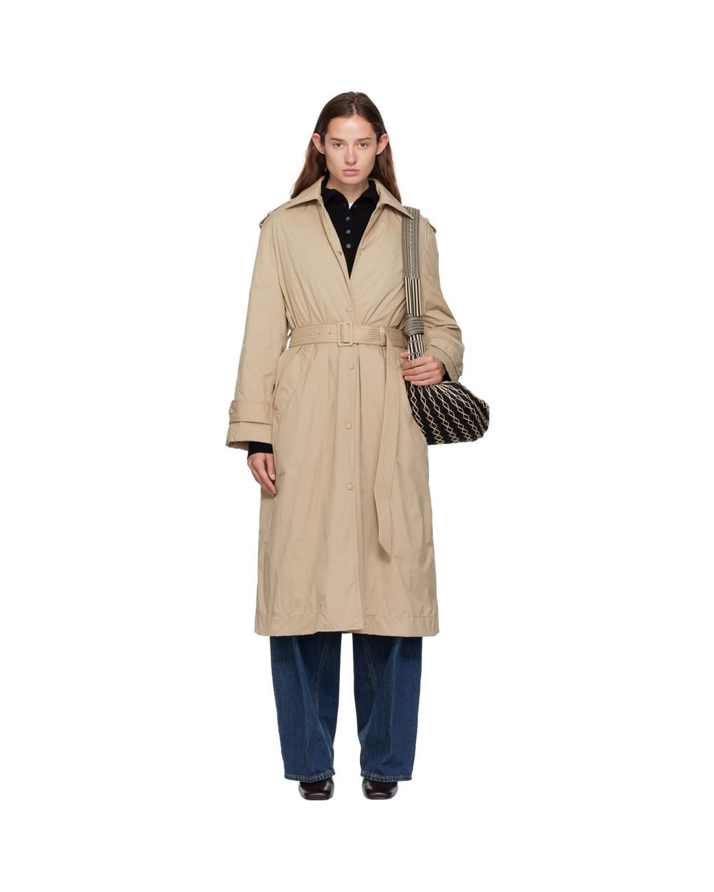 Moncler Multicolor Yevre Down Trench Coat