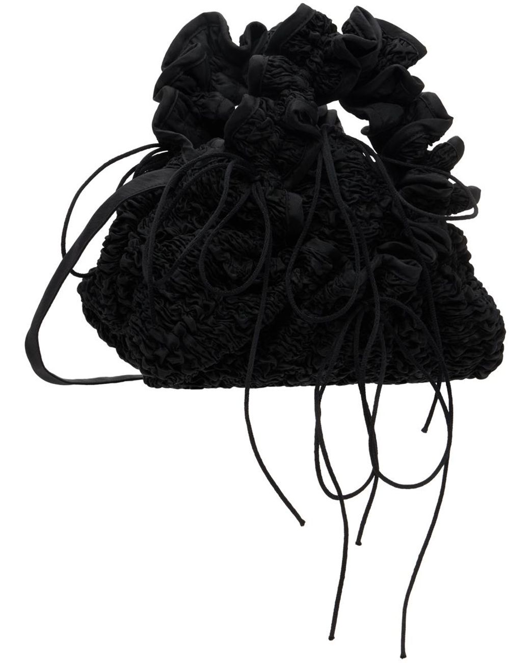 cecilie bahnsen kikuバッグ KIKU | BAG BEADED MARGUERITTE | BLACK/PEARL