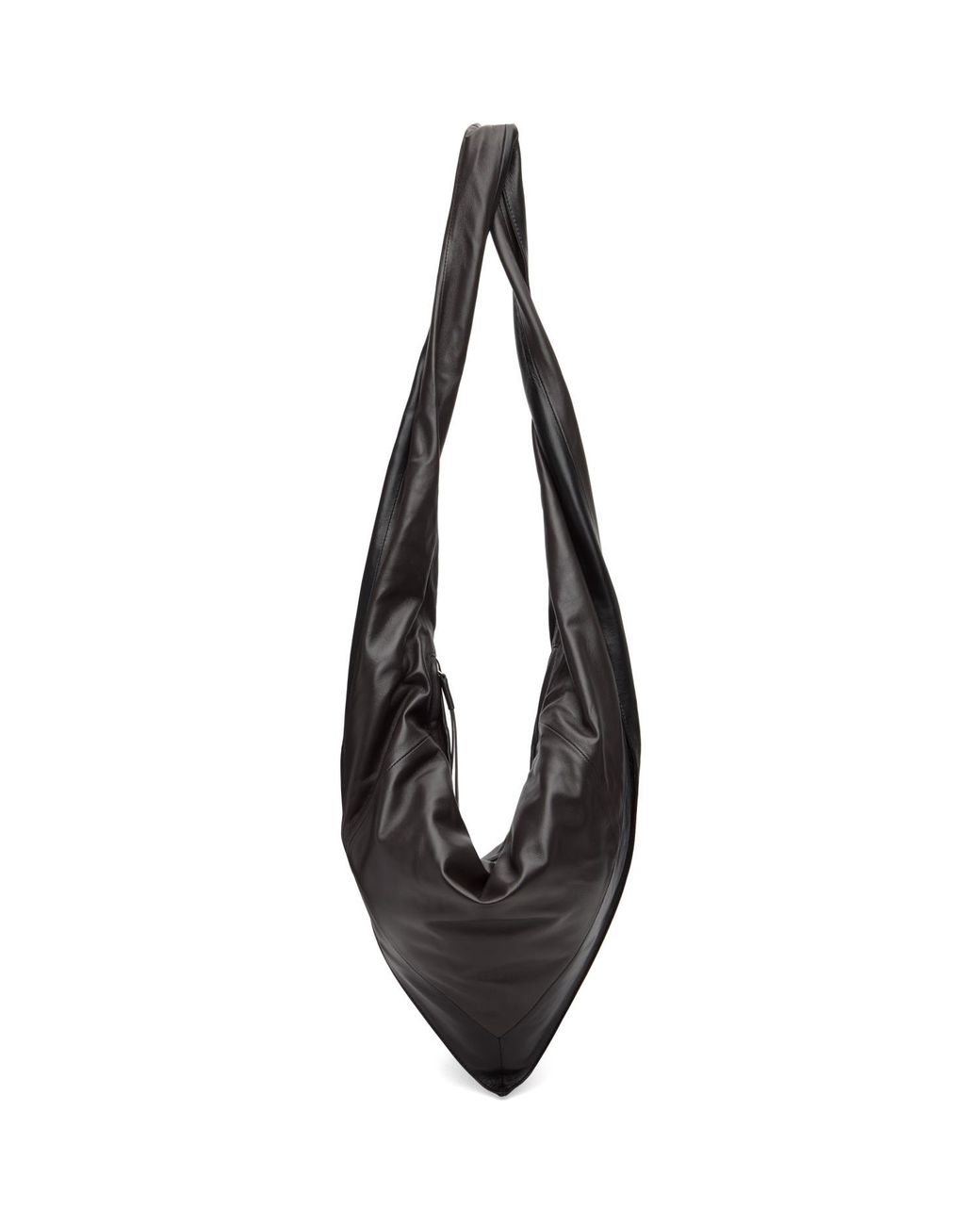 Lemaire Black Small Scarf Extended Handle Bag for men