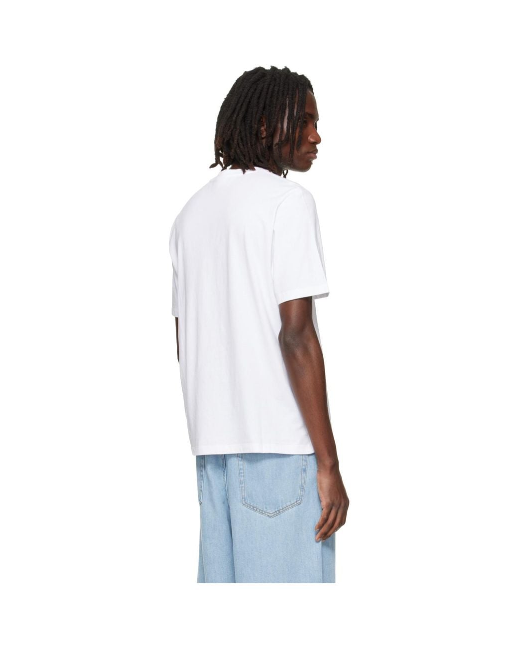 Maison Kitsuné White Fox Head Regular T-Shirt for men