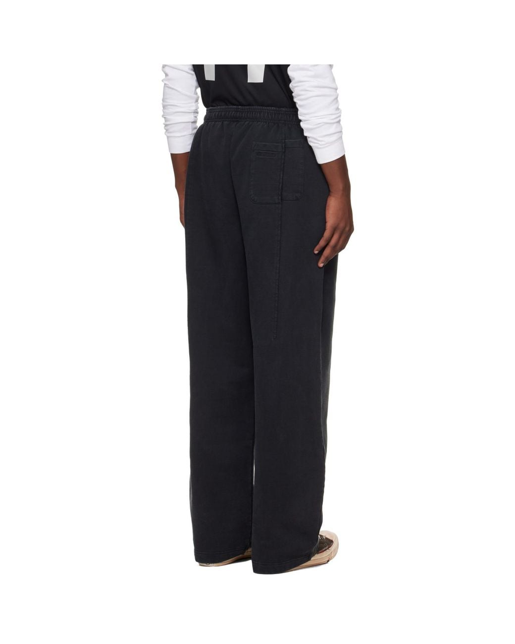 Vetements Black Cut Sweatpants for men