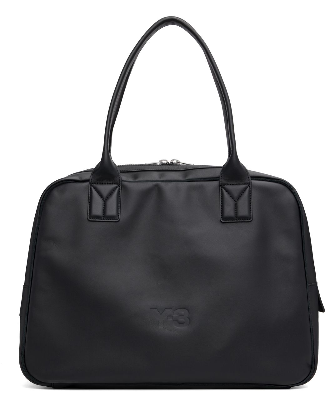 Y-3 Leather Airliner Bag in Black for Men | Lyst