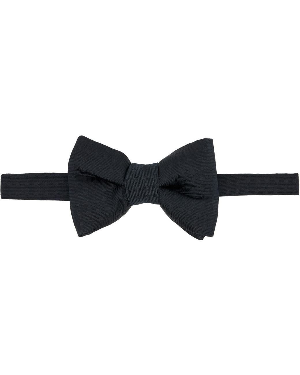 Tom Ford Black Polka-Dot Bow Tie for men