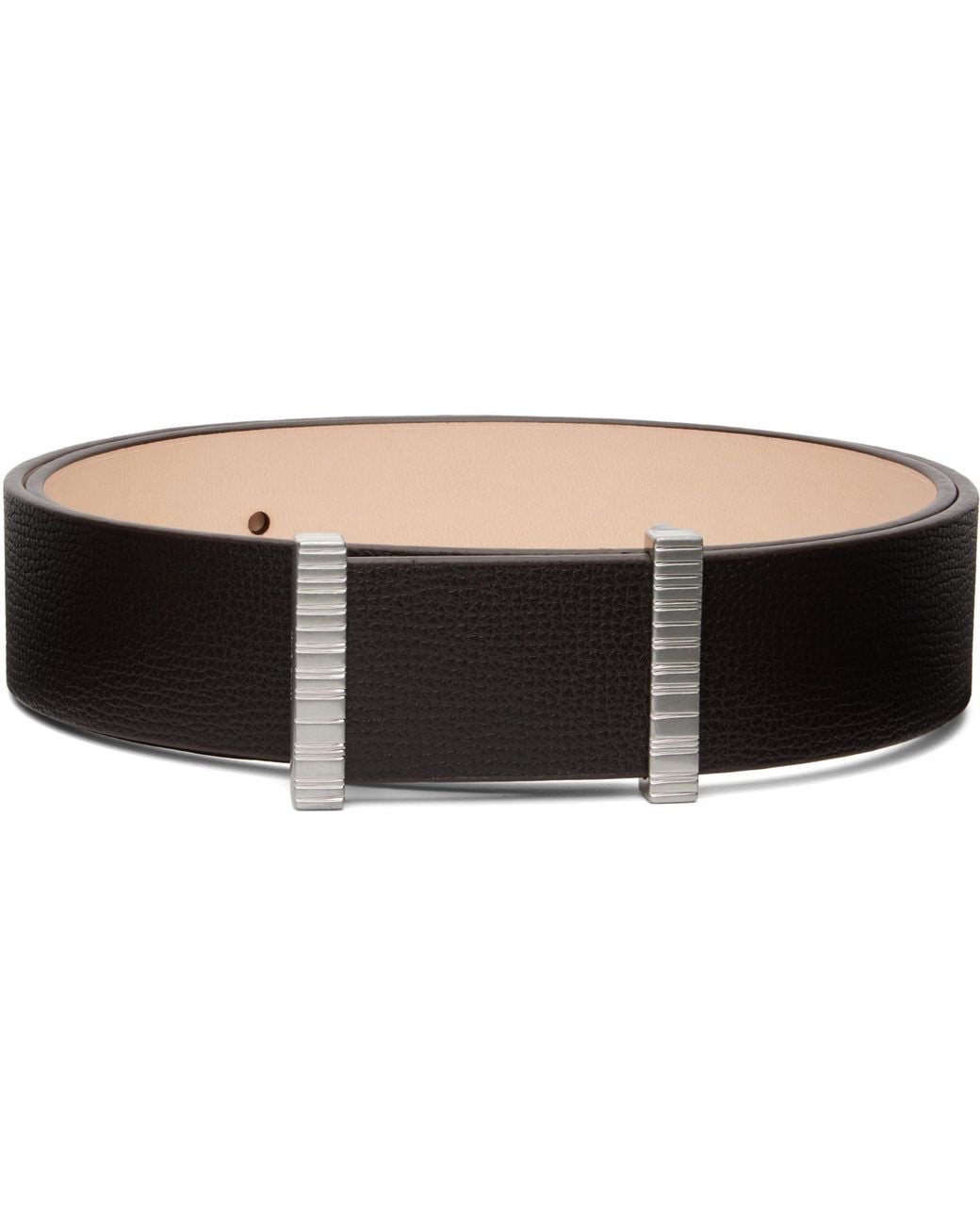 Paul Smith Black Stripe Buckle Belt for men