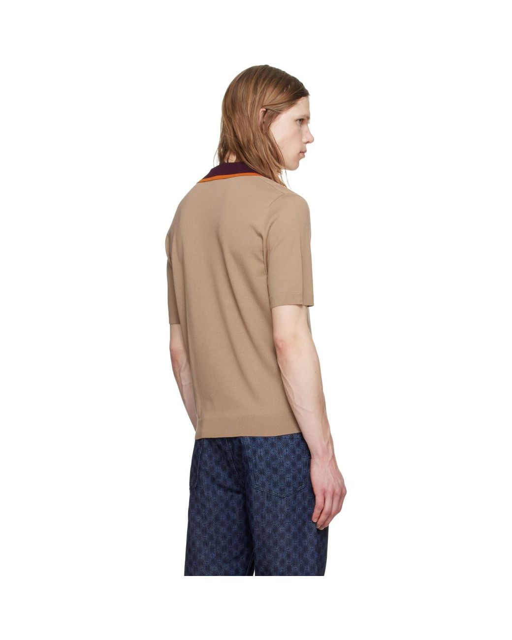 Dries Van Noten Blue Merino Wool Polo for men