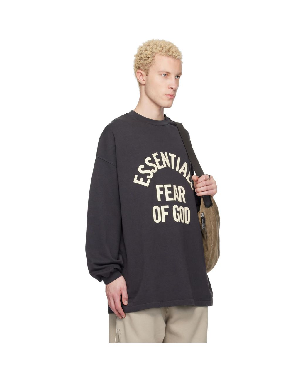 Fear Of God Black Campus 90S Long Sleeve T-Shirt for men