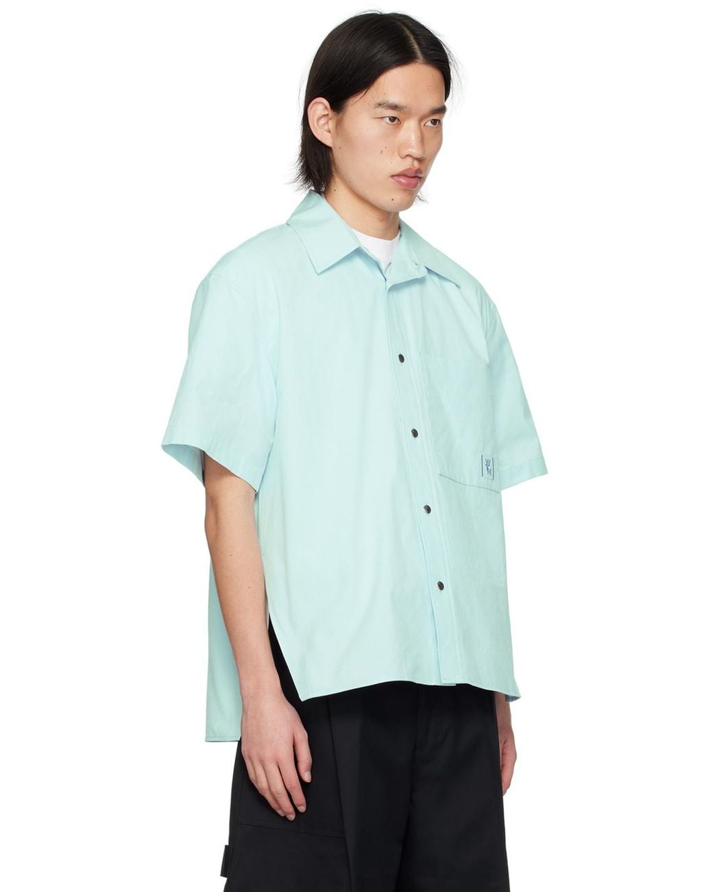 Wooyoungmi Green Vented Shirt for men
