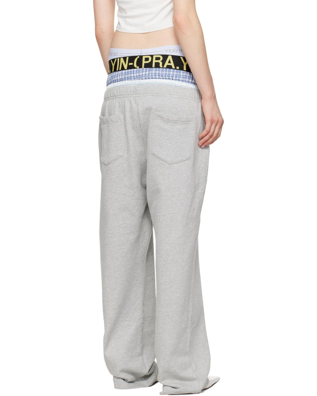 【PRAYING】グレー Underwear スウェットパンツ Praying: グレー Underwear スウェットパンツ | SSENSE 日本