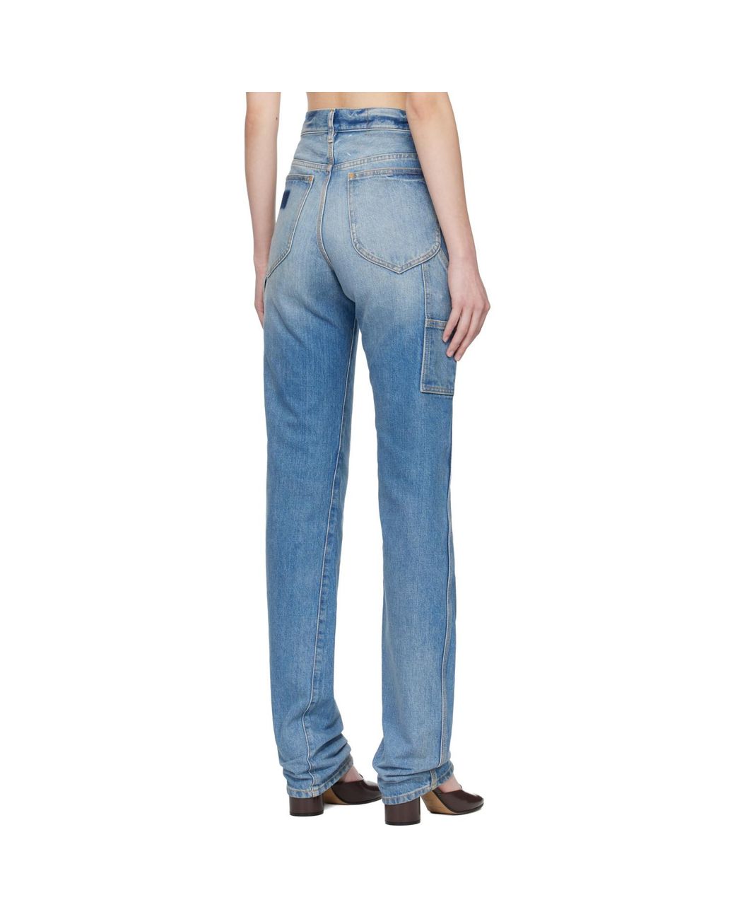 Maison Margiela Blue Straight-Leg Jeans