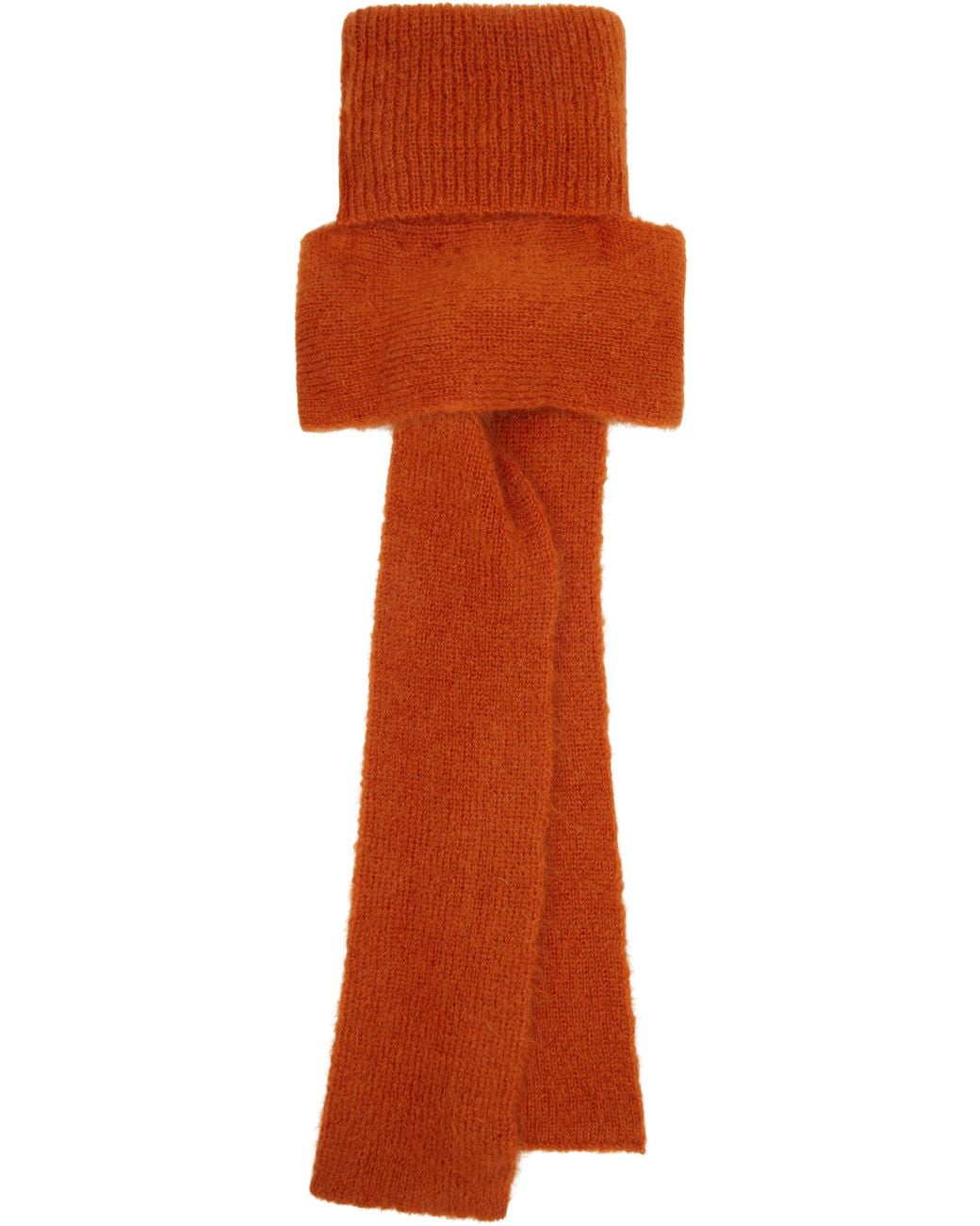 Dries Van Noten Orange Techno Scarf