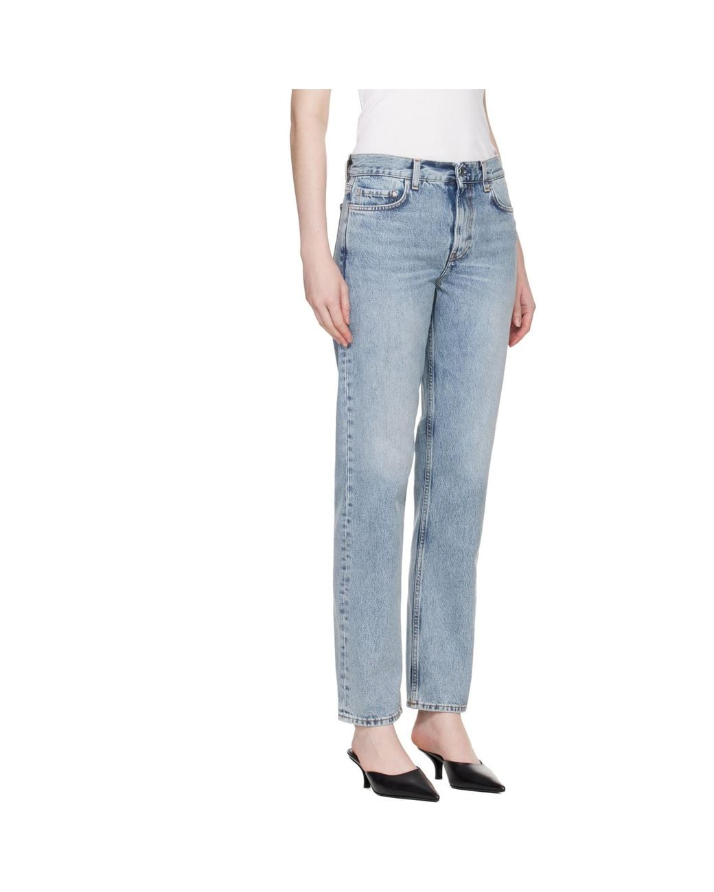 Totême Blue Low Straight Jeans