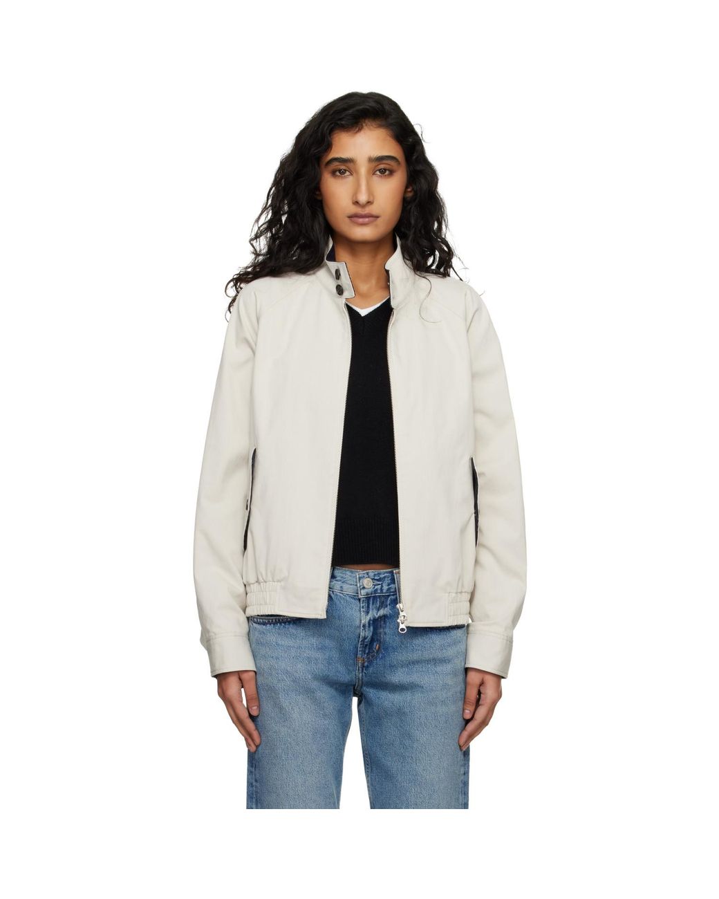DUNST Black Modern Harrington Jacket