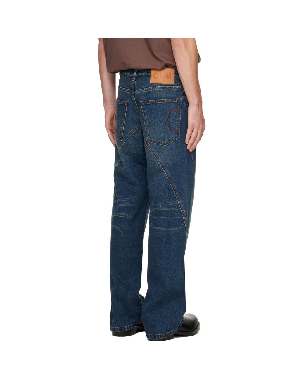 Edward Cuming Blue Side-Dart Jeans for men