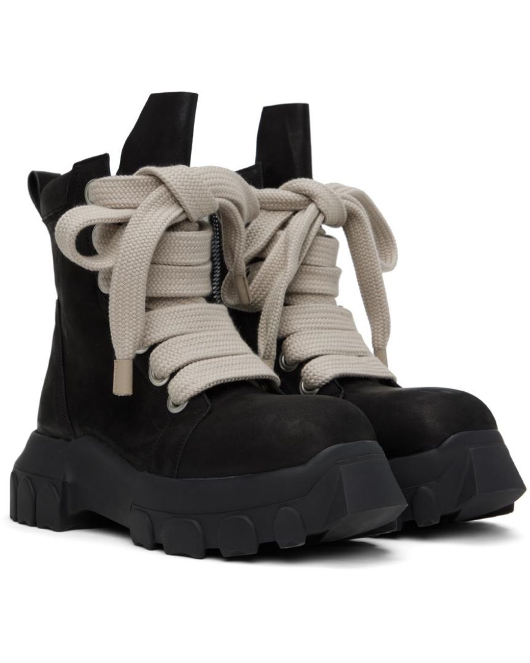 メンズ Rick Owens Jumbo Laced Bozo Tractor ブーツ ブラック | Lyst