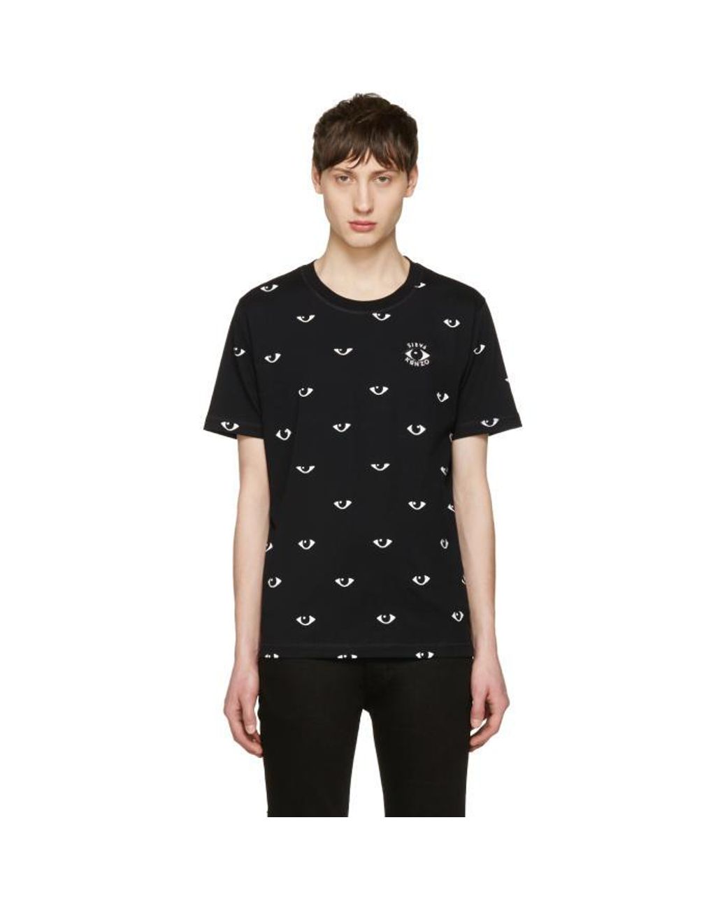 KENZO Eyes Print Cotton jersey T shirt in White for Men Lyst