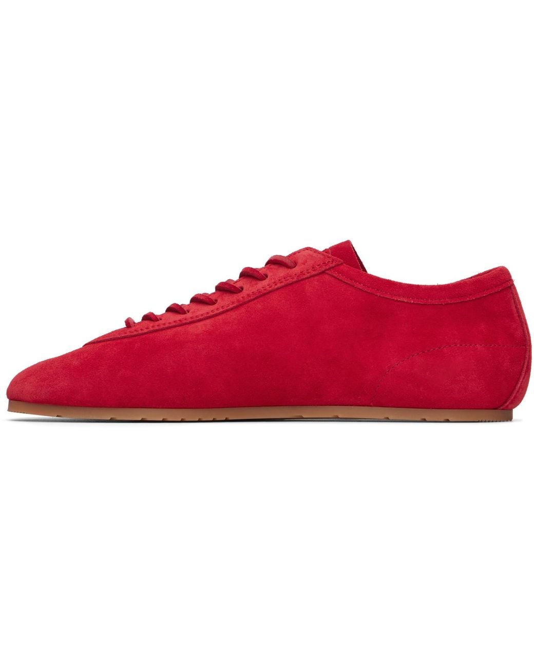 Dries Van Noten Red Suede Sneakers for men