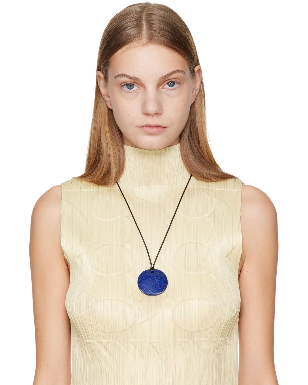 Sophie Buhai Black Medium Full Moon Pendant Necklace