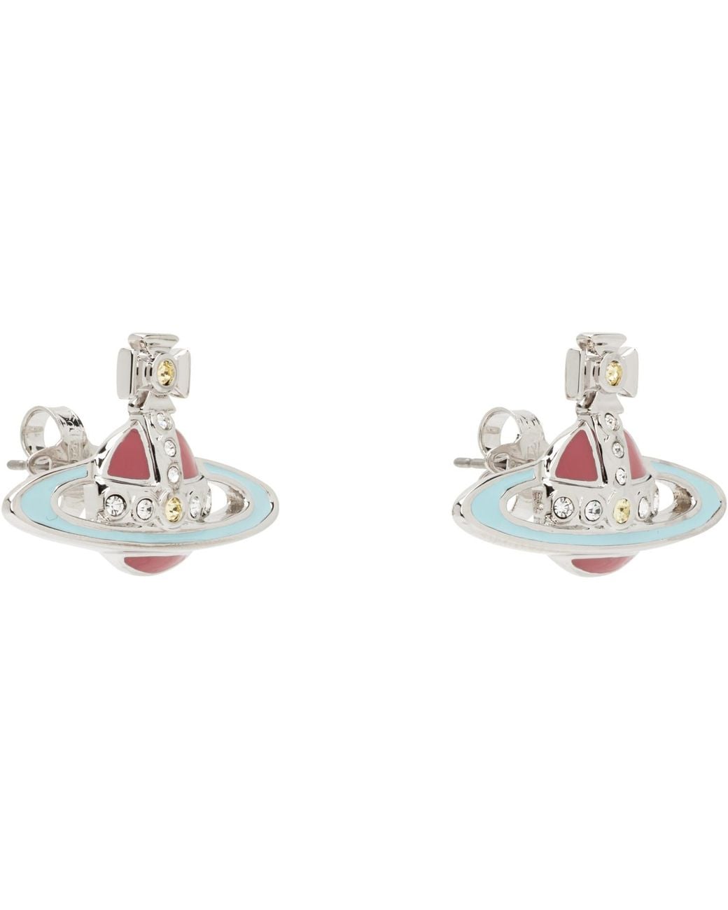 Vivienne Westwood Metallic Small Neo Bas Relief Earrings