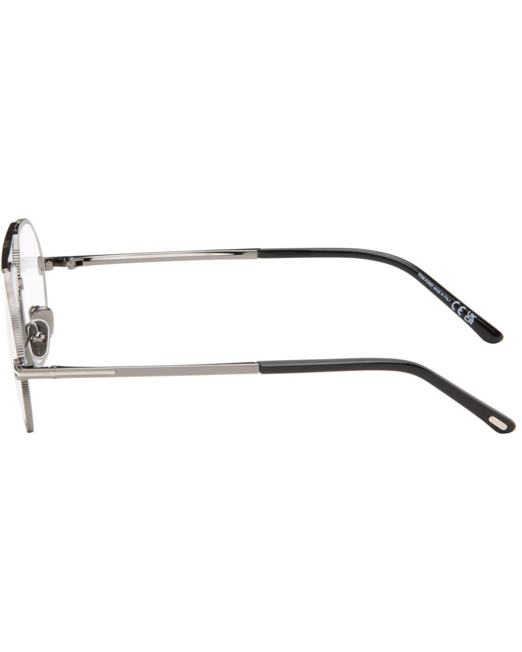 Tom Ford Multicolor Gunmetal Aviator Light Glasses for men
