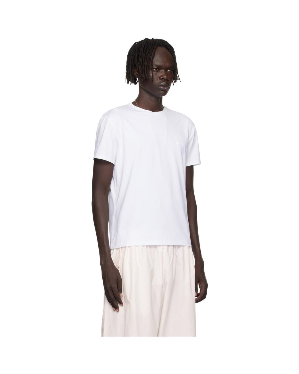 Acne Black Regular Fit T-Shirt for men
