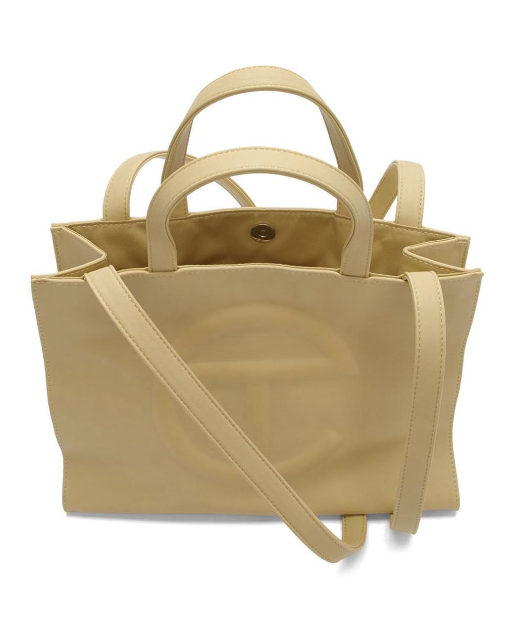 Cream telfar online bag medium