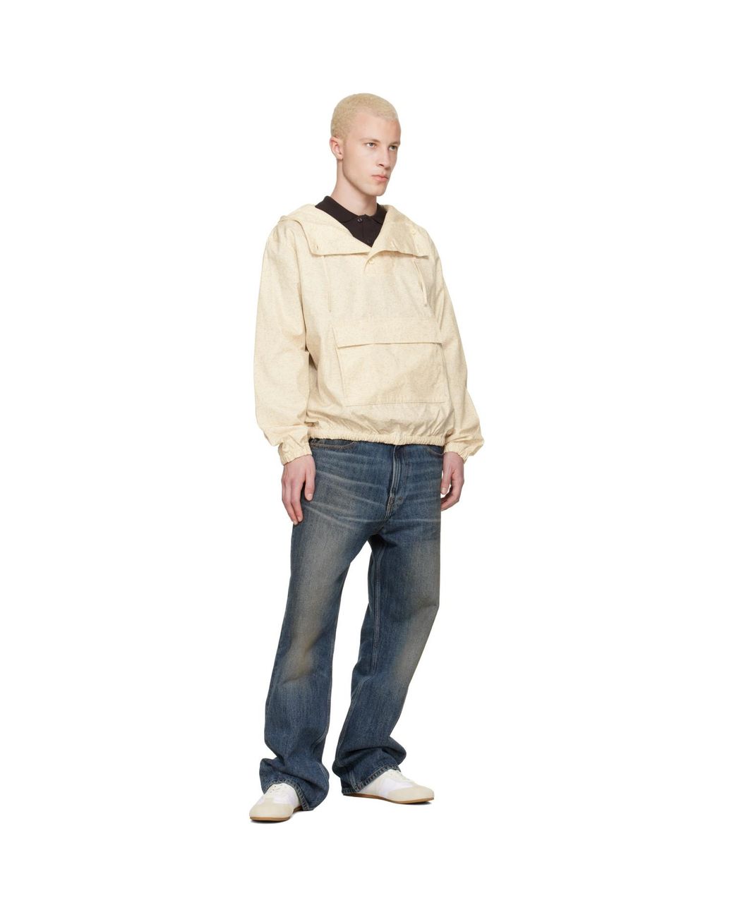 Lacoste Natural Water-Repellent Printed Jacket for men