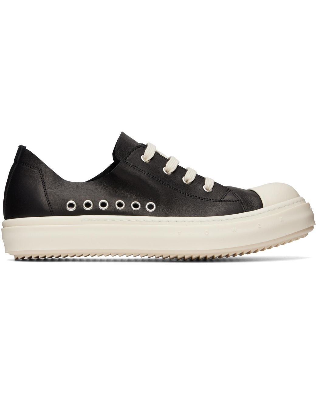 Rick Owens Black Tower Low Sneakers for men