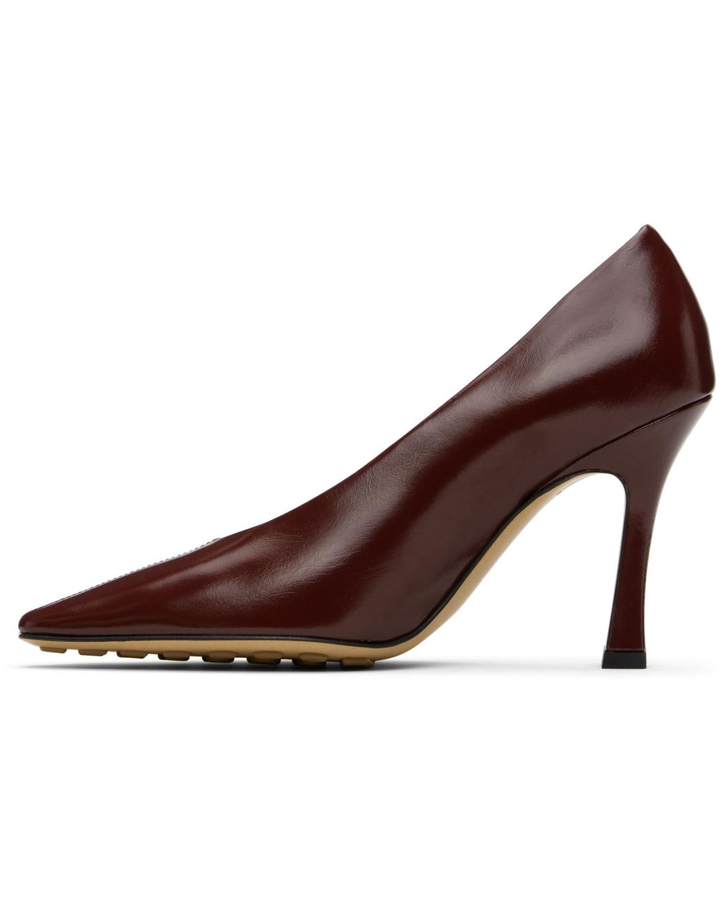 Bottega Veneta Brown Burgundy Sofia Heels