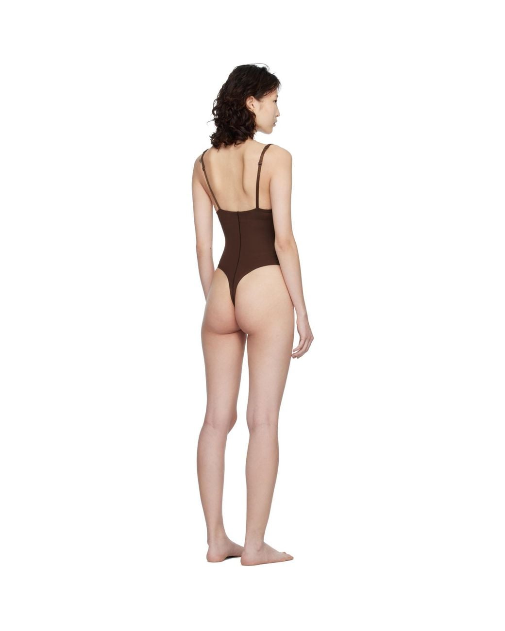Skims Black Ultimate Body Push-Up Thong Bodysuit