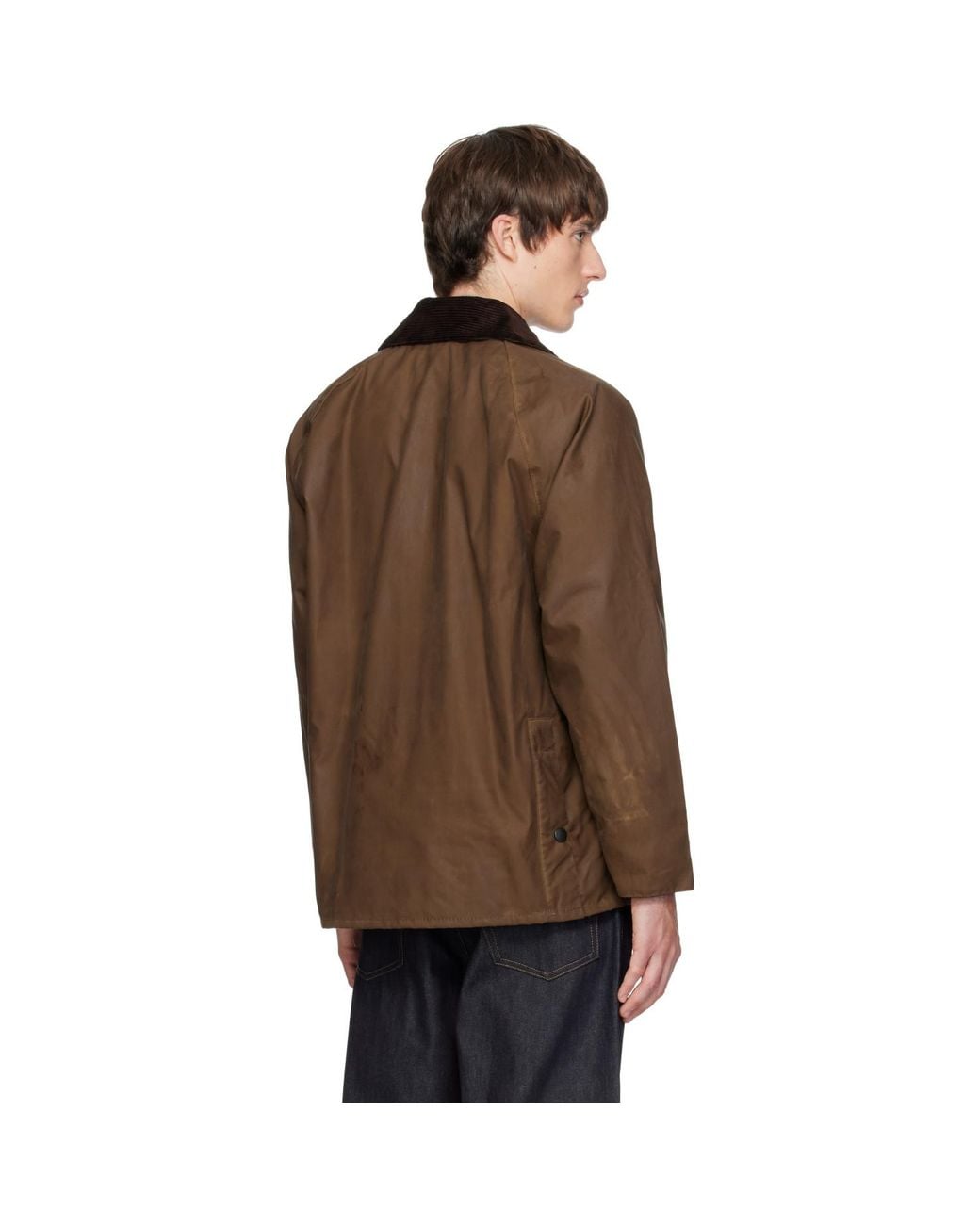 Barbour Brown Bedale Waxed Jacket for men