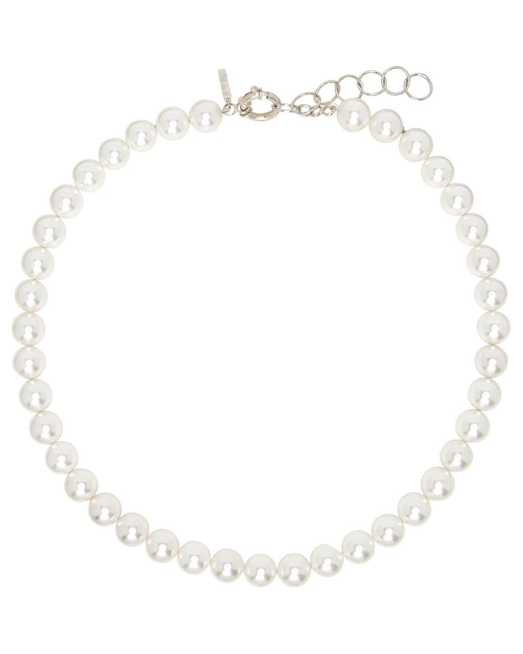 Ernest W. Baker White Shell Faux-Pearl Necklace for men