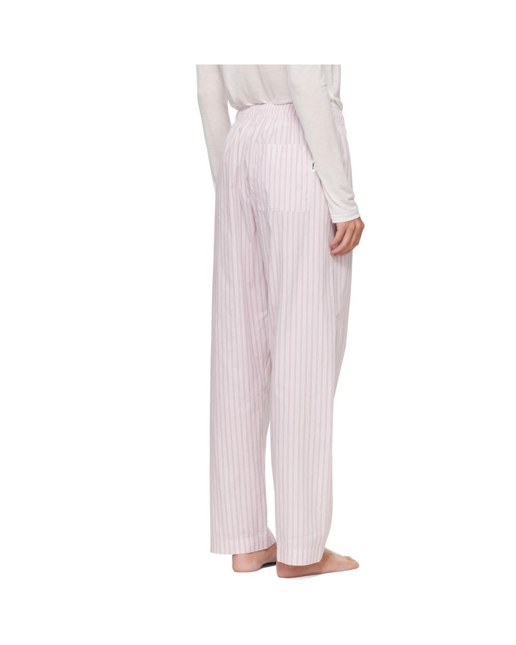Tekla Pink Fine Twill Pyjama Pants