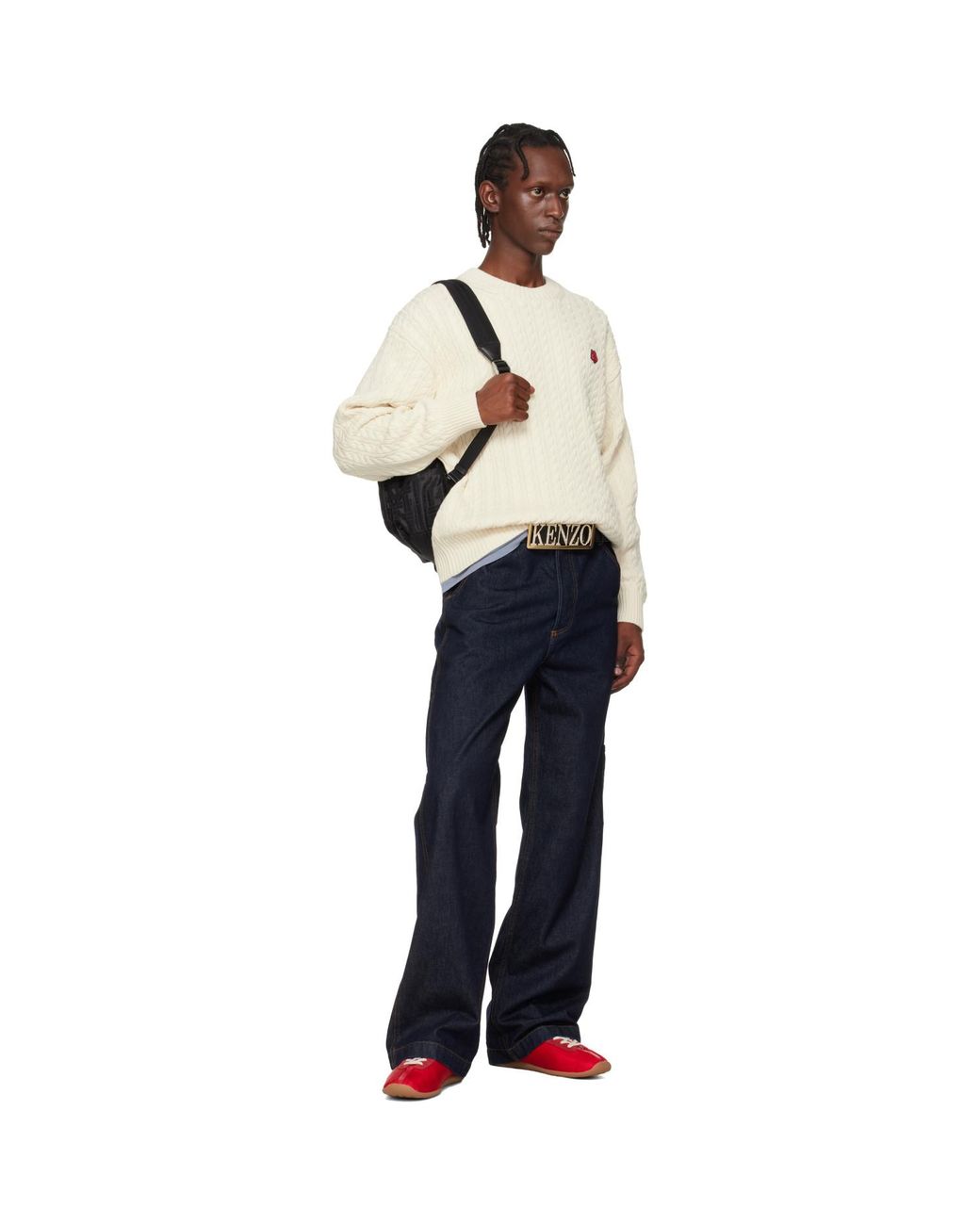 KENZO Red Paris Striker' Low Top Sneakers for men