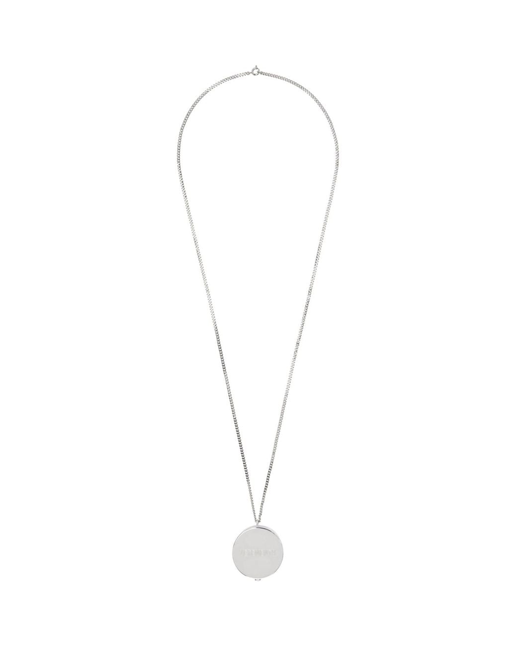 Vetements Black Pendant Necklace for men