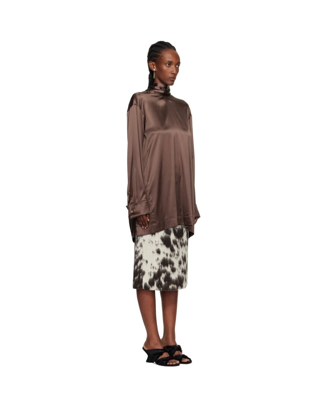 Dries Van Noten Black Pussy-Bow Blouse
